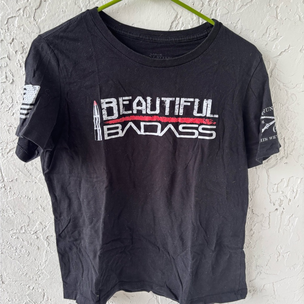 Grunt Style Black 'Beautiful Badass' Short Sleeve Tee
